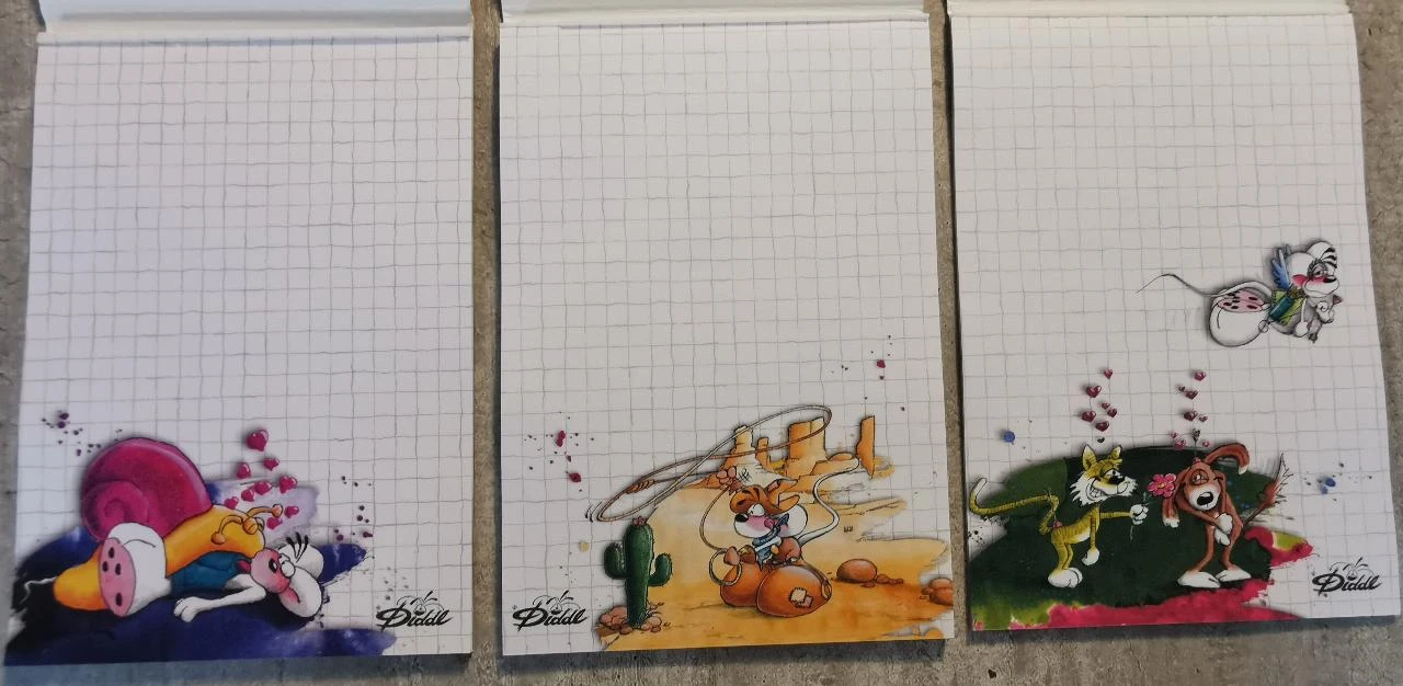 Feuilles A6 Diddl années 90